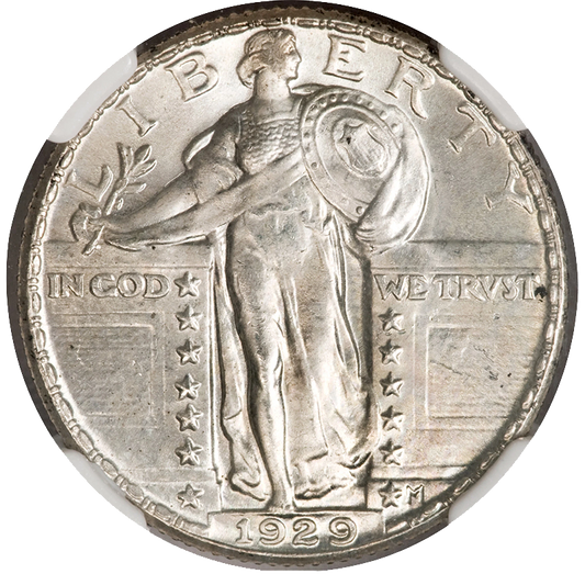 1929 25c Standing Liberty Silver Quarter