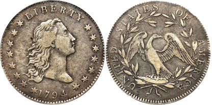 1794 Flowing Hair Dollars