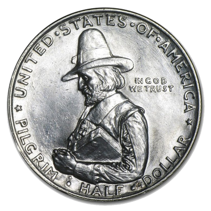 1920-P 50 Cents Silver Pilgrim Tercentenary Commemorative BU