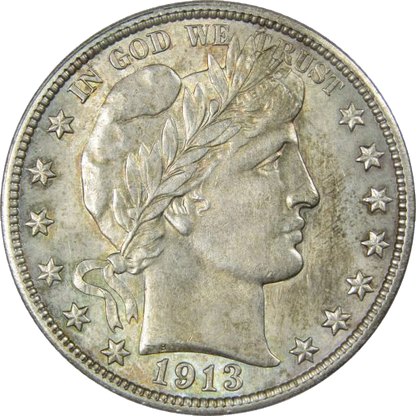 1913 Barber Half Dollar AU/BU