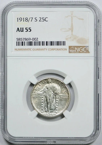 1918/7 S 25c Standing Liberty Quarter